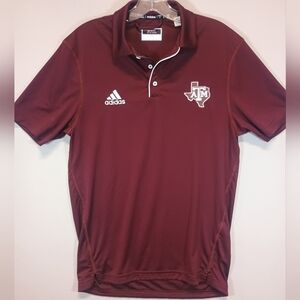 Adidas Texas A&M Aggies Men’s Small Maroon Polo Shirt Player ID